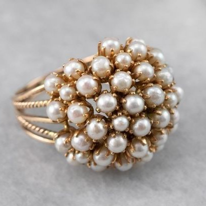 Esther® | Inlaid Pearls Ring