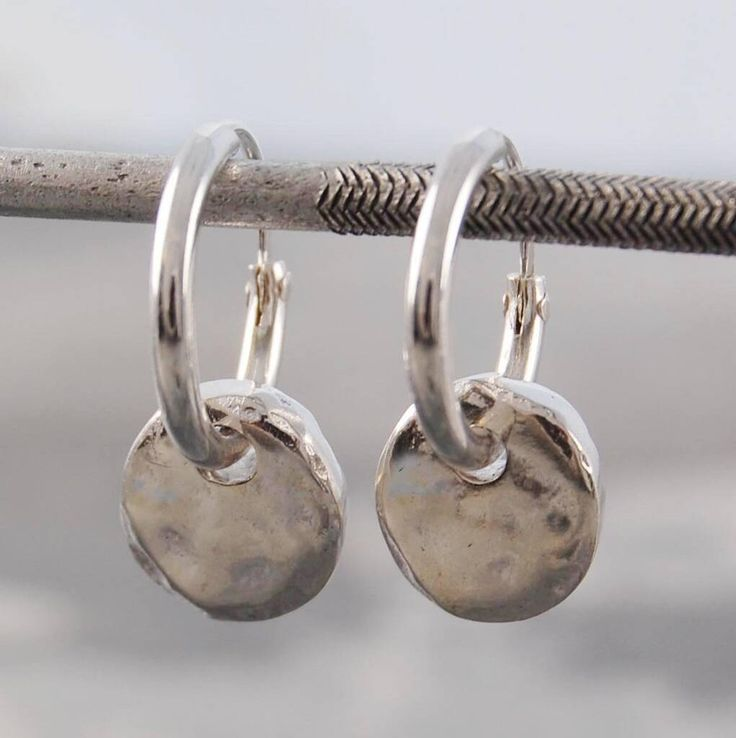 Leticia® | Vintage Silver Rounded Plated Earrings
