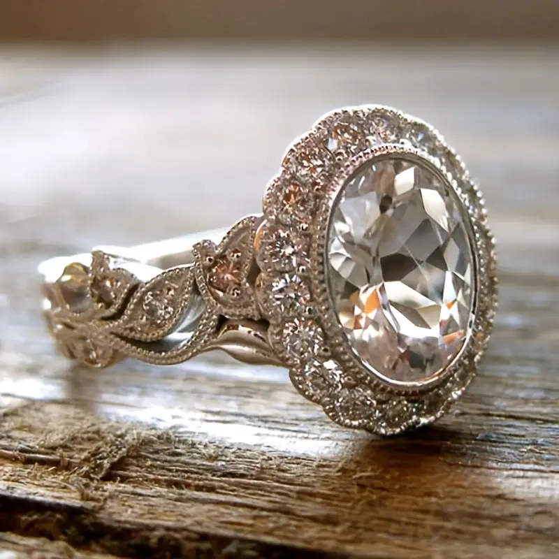 Thea® | Vintage Inlaid Glass Bright Ring