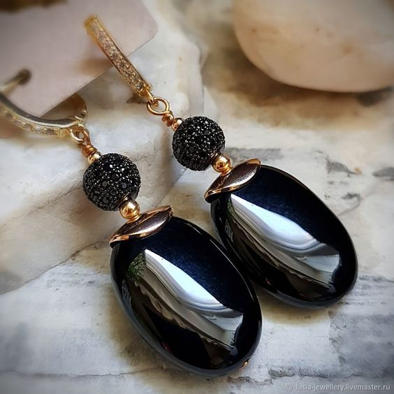 Fiona® | Vintage Black Earrings