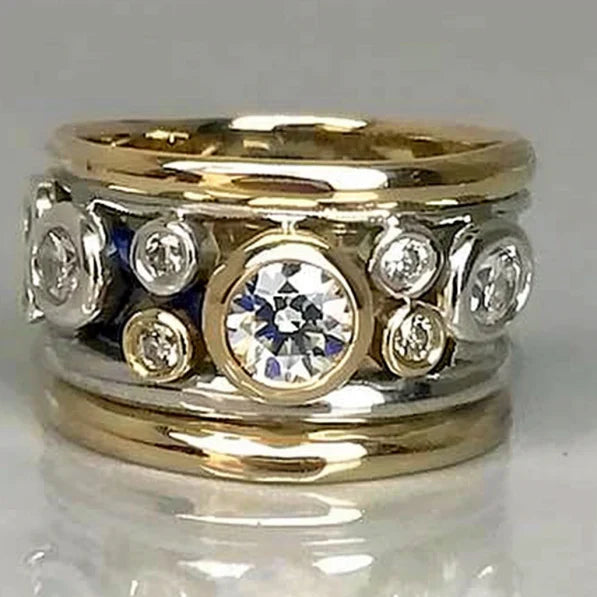 Aracelis® | Vintage Inlaid Layered Zirconia Ring