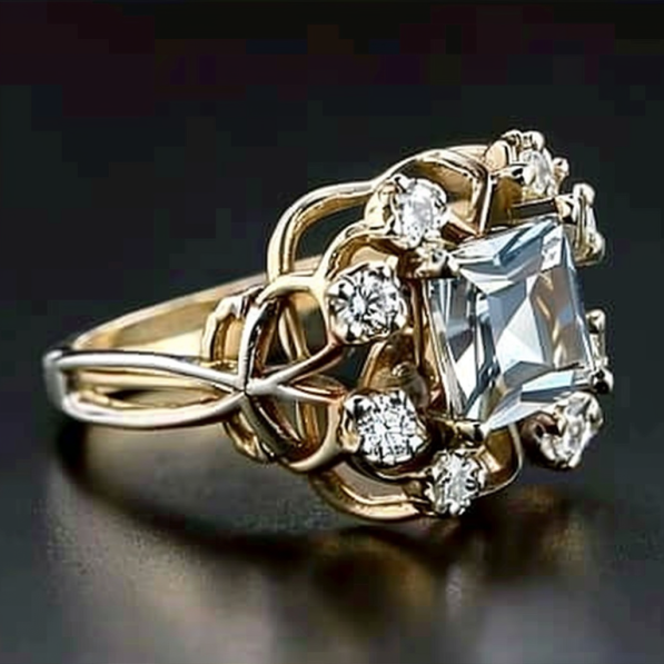 Ilana® | Vintage Layered Zirconia Bright Ring