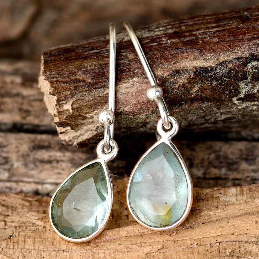 Xandra® | Vintage Crystal Drop Silver Earrings