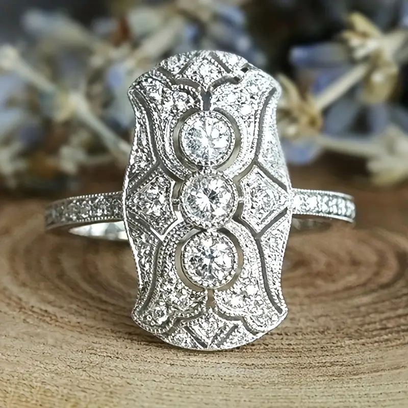 Luz® | Vintage Brilliant Silver Ring