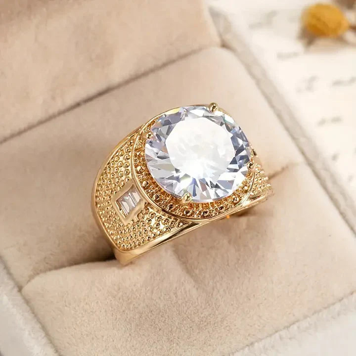 Nicol® | Vintage Gold Glass Ring
