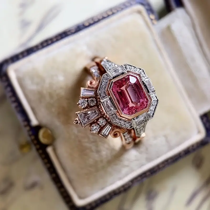 Graciela® | Vintage Garnet Crystal Zirconia Ring