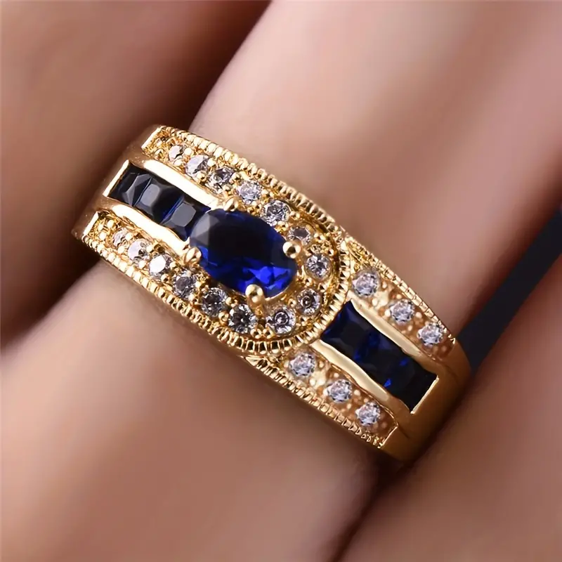 Nia® | Vintage Blue Bright Ring