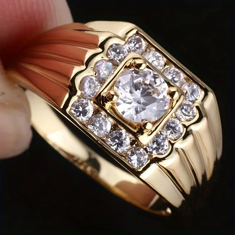 Paz® | Vintage Gold Layer Zirconia Ring