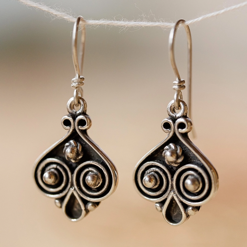 Cintia® | Vintage Silver Dangling Earrings