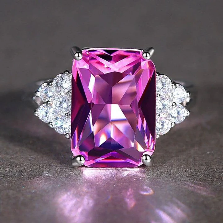 Fabiola® | Vintage Purple Zirconia Silver Ring