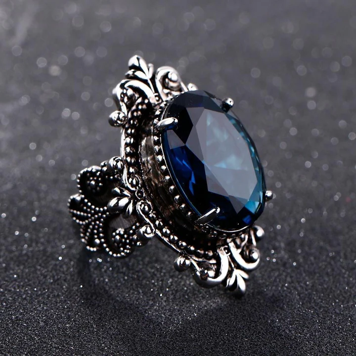 Irina® | Vintage Dark Blue Stone Ring