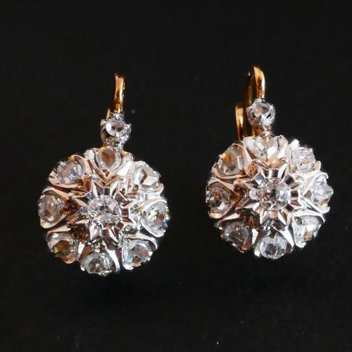 Carina® | Vintage Flower Crystalline Earrings