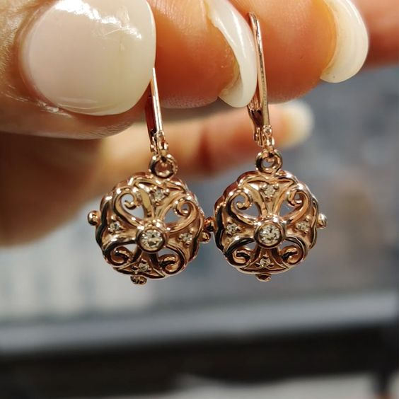 Ester® | Vintage Hollow Rounded Mandala Earrings