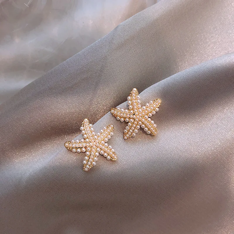 Rocío® | Elegant Starfish Pearl Earrings
