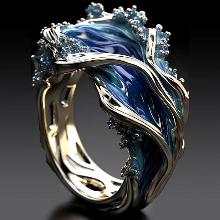 Dafne® | Vintage Golden Ocean Wavy Ring