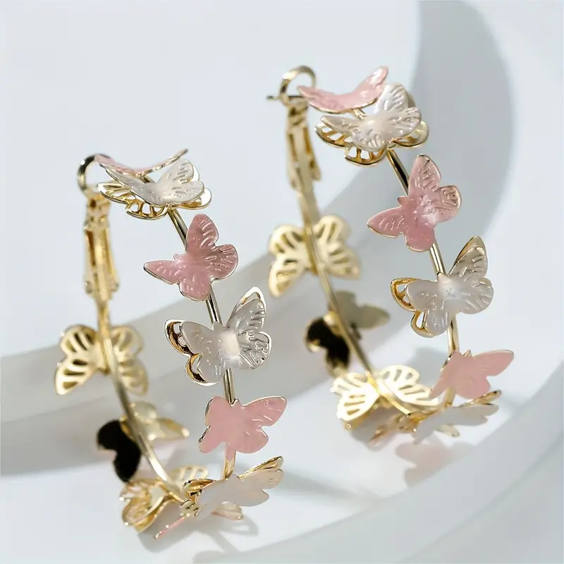 Ana® | Vintage Butterflies Hoop Earrings