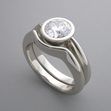 Saoirse® | Vintage Inlaid Crystal Silver Ring