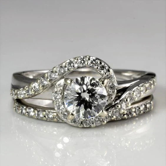 Pilar® | Vintage Spiral Glass Silver Ring