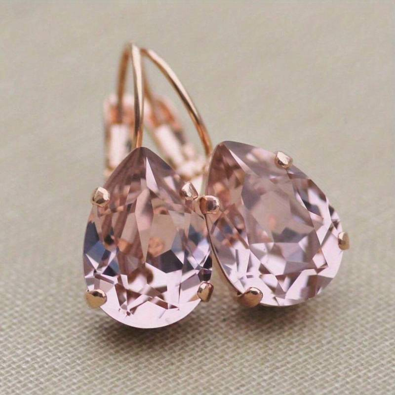 Tallulah® | Vintage Pink Glass Drop Earrings
