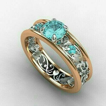 Aine® | Vintage Blue Sky Zirconia Ring
