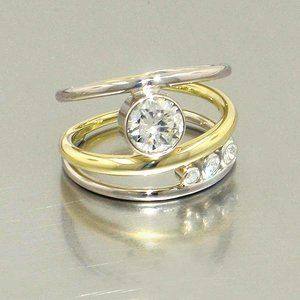 Dara® | Vintage Layered Gold & Silver Ring
