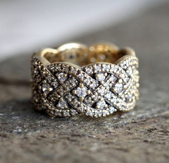 Sabine® | Vintage Braided Zirconia Ring