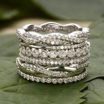 Jade® | Vintage Layered Zirconia Ring