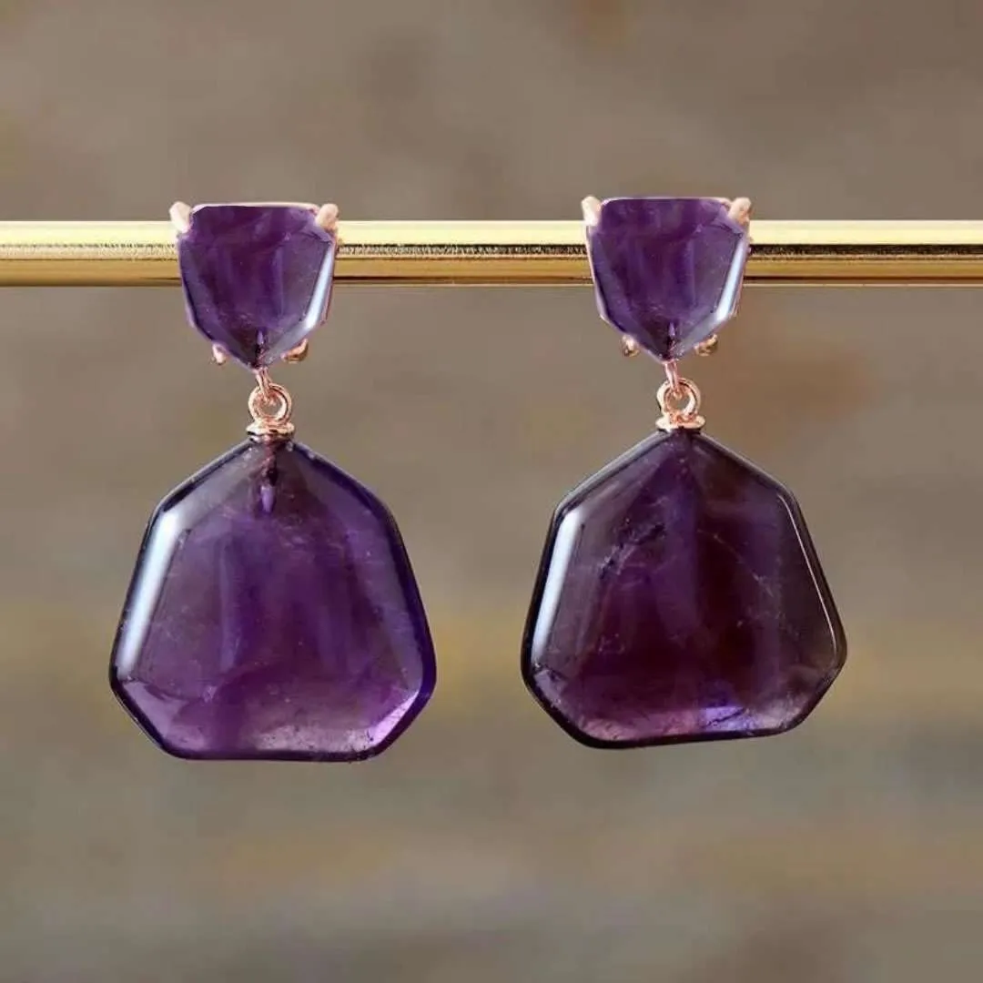 Cala® | Vintage Purple Crystal Earrings