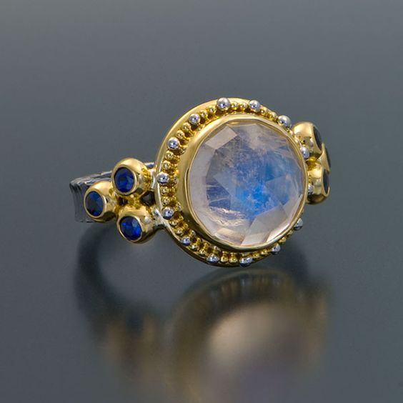 Ines® | Vintage Blueish Stone Ring
