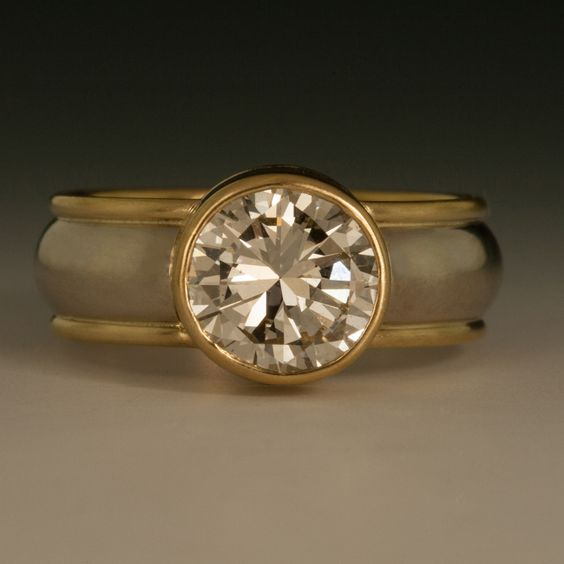 Fern® | Vintage Inlaid Rounded Bright Stone Ring