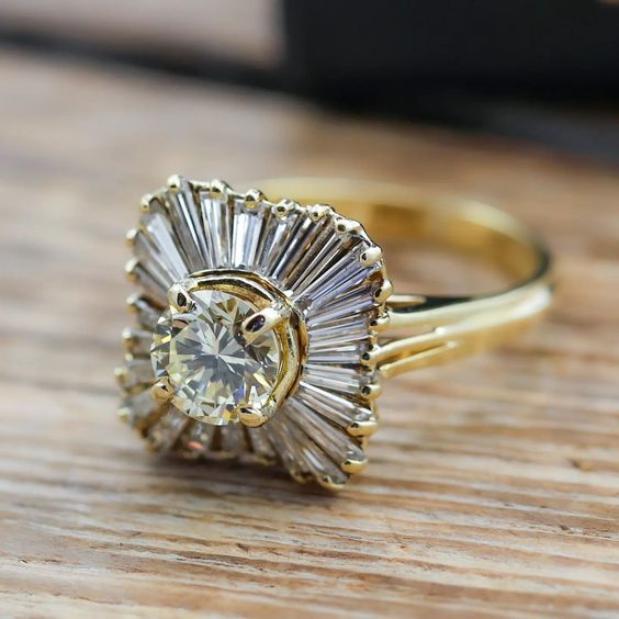 Katherine® | Vintage Crystal Gold Ring