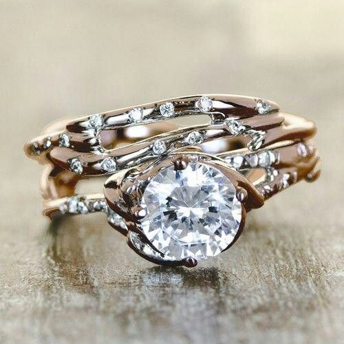 Vilma® | Vintage Golden Branch Zirconia Ring