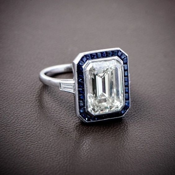Misty® | Vintage Blue & White Bright Ring