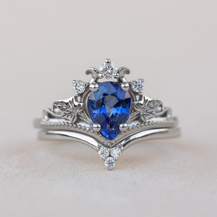 Mila® | Vintage Blue & Silver Bright Ring