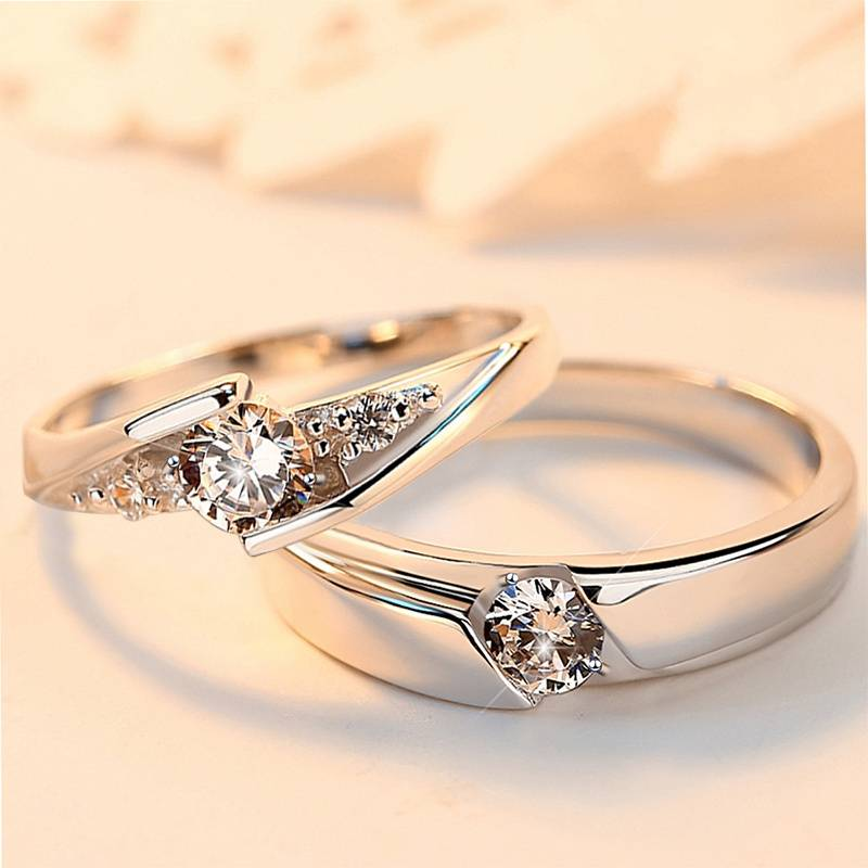 Camila® | Vintage Couple Zirconia Silver Ring Set