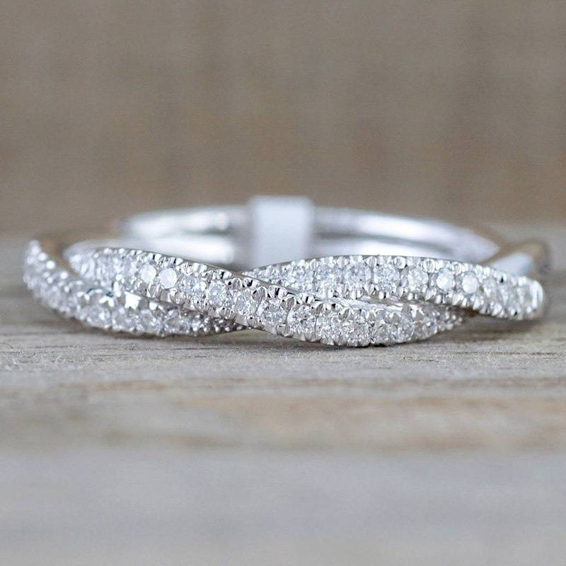 Rosalie® | Vintage Braided Bright Silver Ring