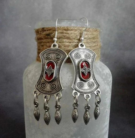 Merced® | Vintage Silvered Dangling Earrings