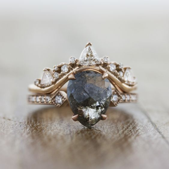 Lottie® | Vintage Nature Stone Gold & Silver Ring
