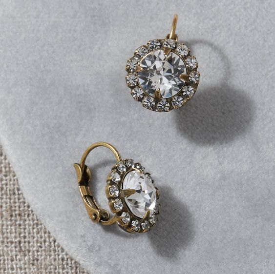 Tania® | Vintage Round Glass Earrings