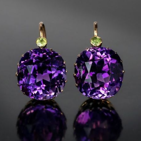 Topacio® | Vintage Purple Rounded Zirconia Earrings