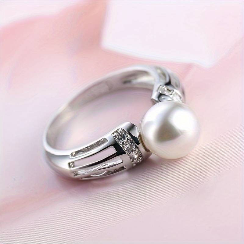Juana® | Vintage Silver Pearl Ring