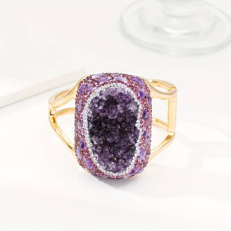 Bijou® | Vintage Purple Bright Gold Ring