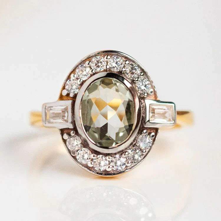 Melisa® | Vintage Crystal Green Ring