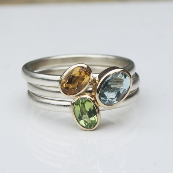 Leona® | Vintage Nature Crystals Layered Ring