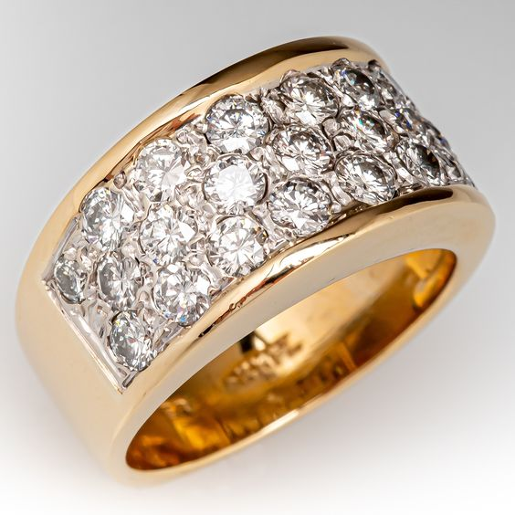 Yseult® | Vintage Bright Line Golden Ring