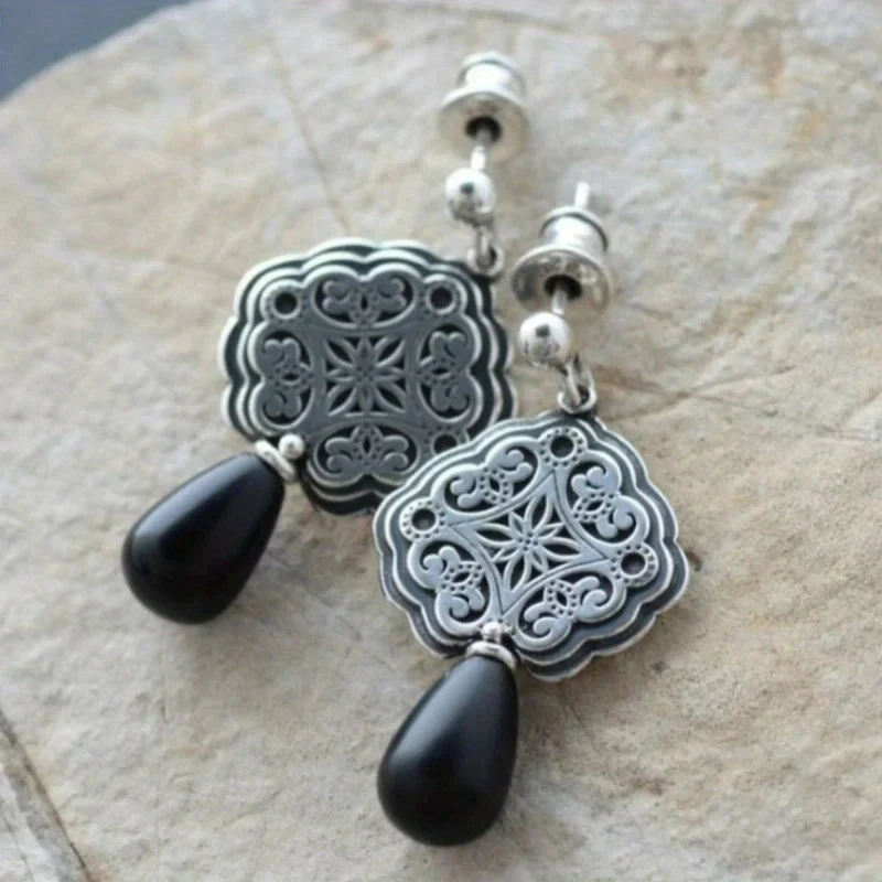 Josefa® | Vintage Dark Silver Earrings