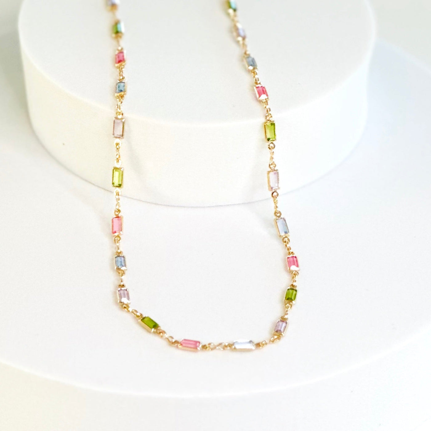 Eva® | Isabella MultiColor CZ Stone Necklace