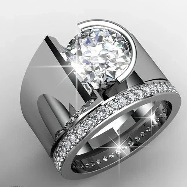 Joya® | Vintage Bright Zirconia Silvered Ring