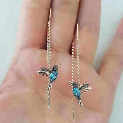 Daniela® | Hummingbird Enamel and Zirconia Earrings