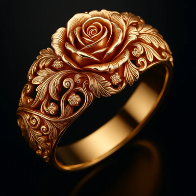 Salomé® | Golden Flower Ring